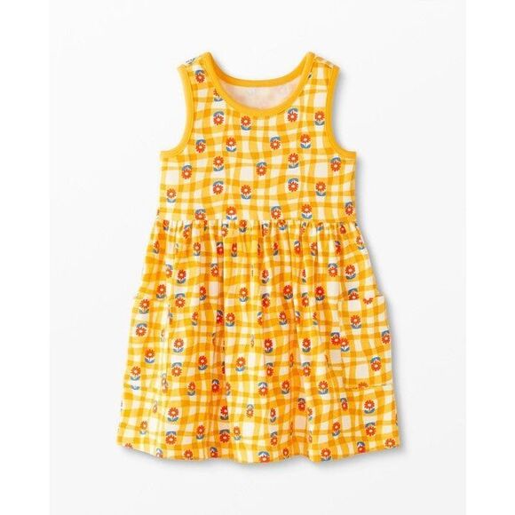 Hanna Anderson Sleeveless Print Pocket Dress size 8 - Picture 1 of 5